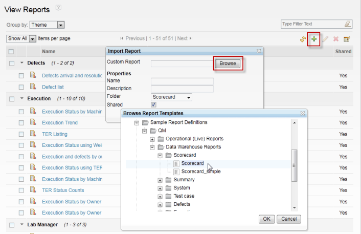 Importing reports