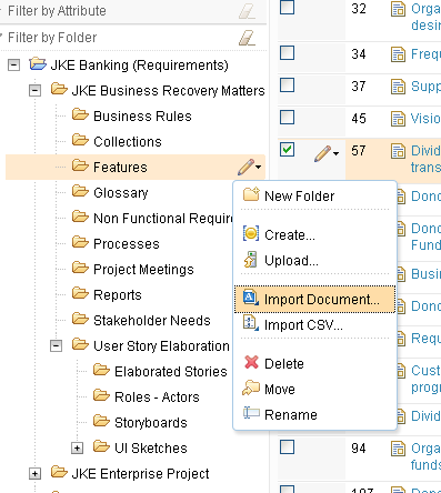 Import word documents