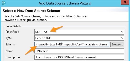 Add New DNG Text Schema