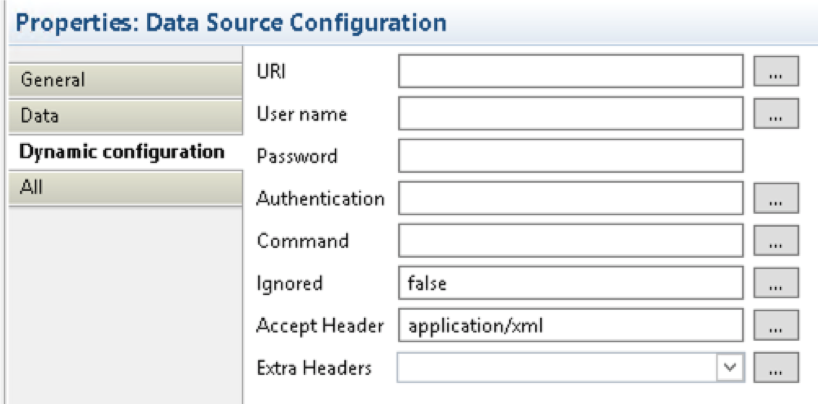 Dynamic configuration tab