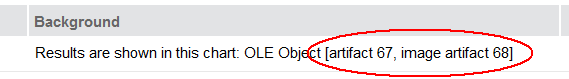 Results are shown in this chart: OLE object