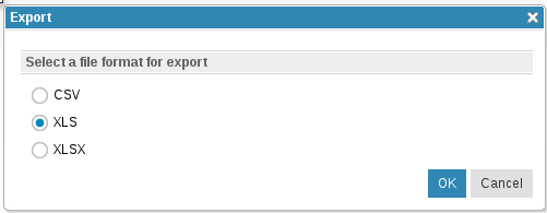 XLS and XLSX Export