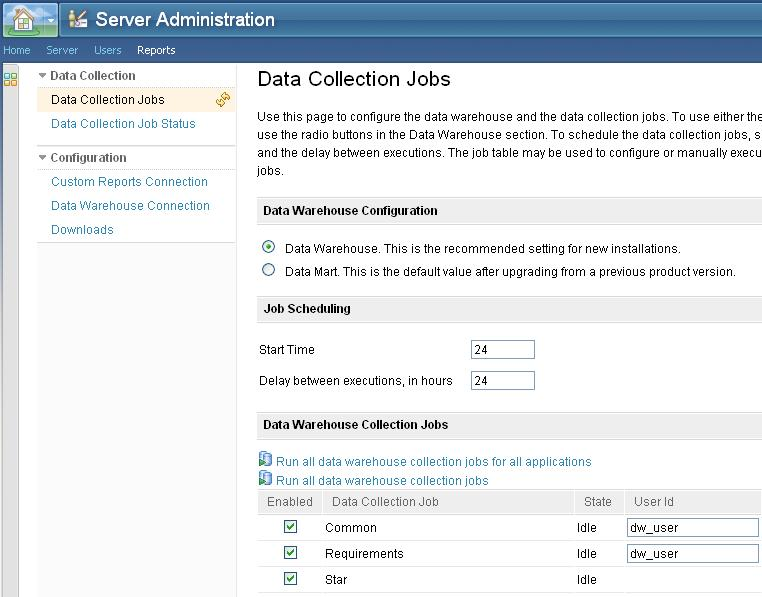 Data collection schedule