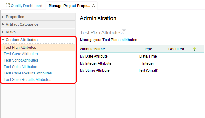 Defining custom attributes