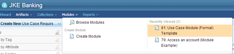 picture of modules menu