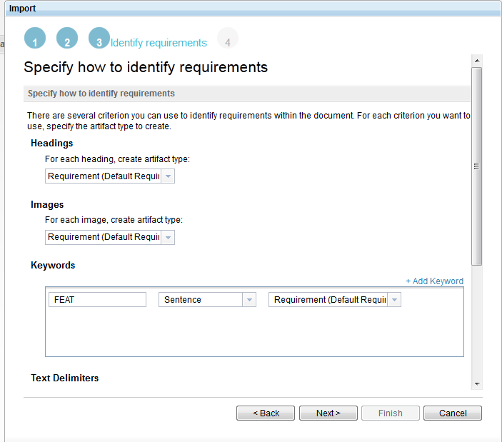 identify requirements