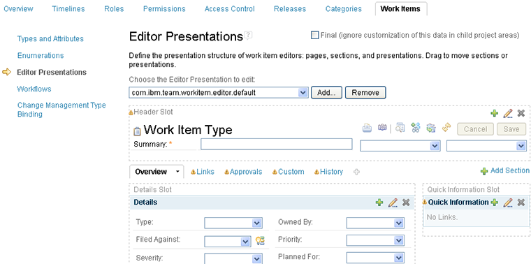 Work Item Customizations Web UI