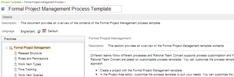Formal Project Management Process Description