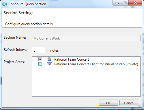Configure Query Section