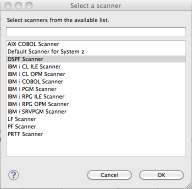 IBMi scanners