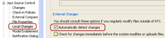 On Windows, a new preference to automatically detect changes