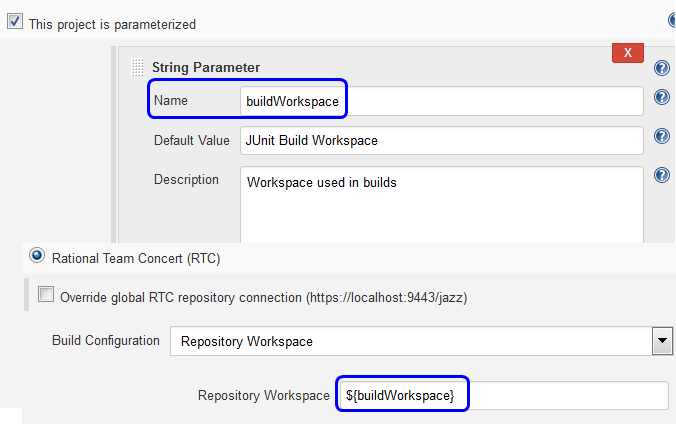 Specify parameter values