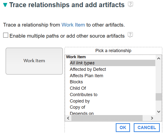 Building a traceability tree in report builder