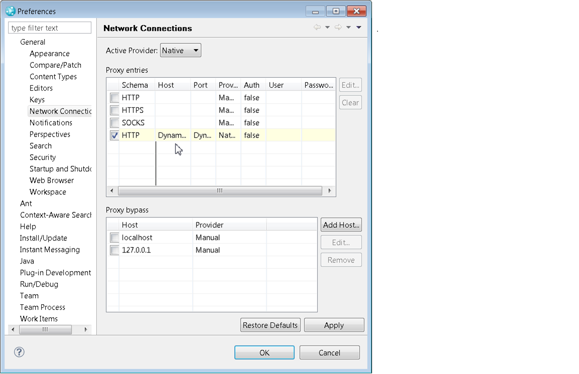 Eclipse Config