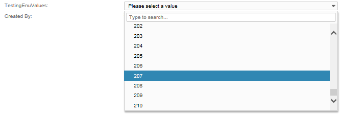 Enumeration Values- Work Item UI