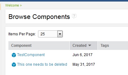 GC Component to be deleted