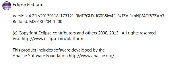 4.0.3 Eclipse base version
