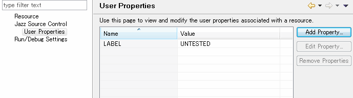 User Properties