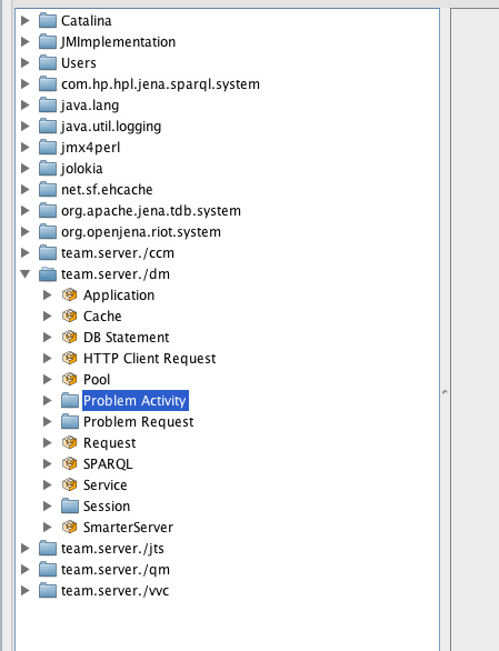 JConsole connected to CLM