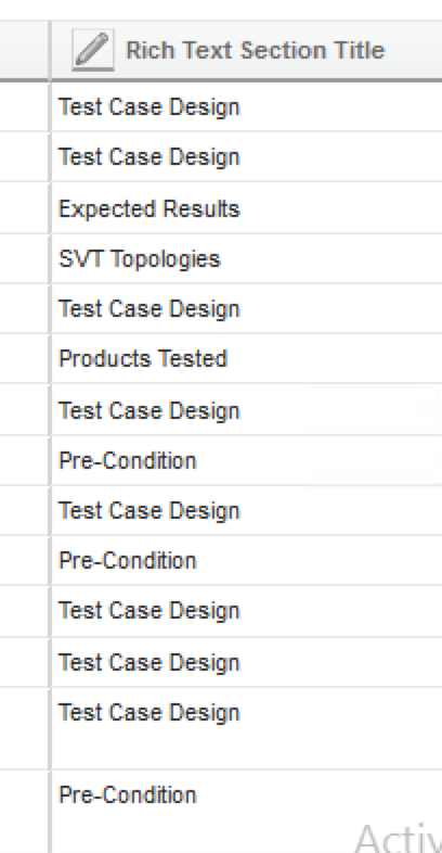 "Title(Rich Text Section)" attribute in a LQE report