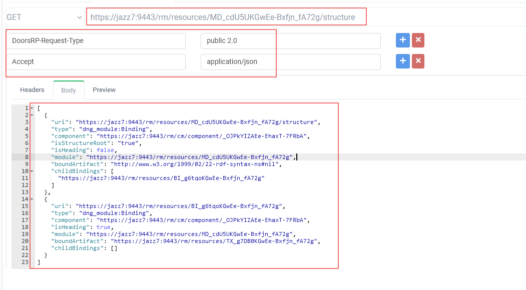 the format of the module