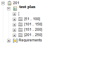 TestCases Mapped to TP in tree view