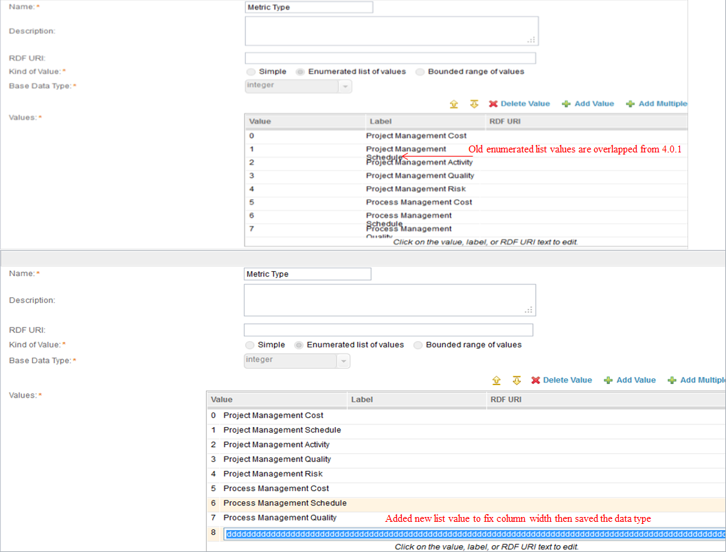 Overlapping Data Type Label1