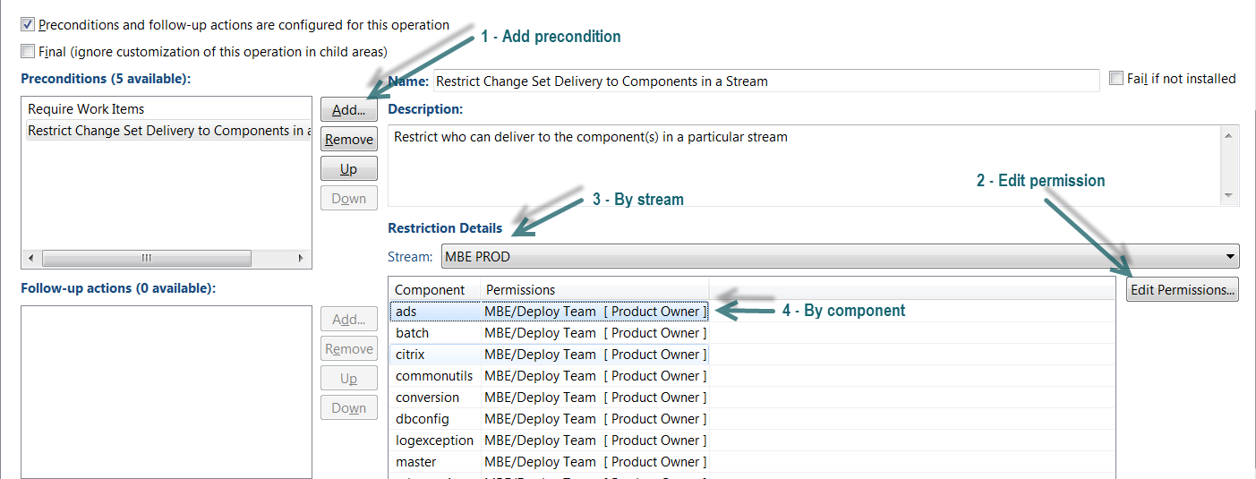 Configuring permissions