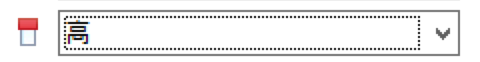 Field with focus has dotted line