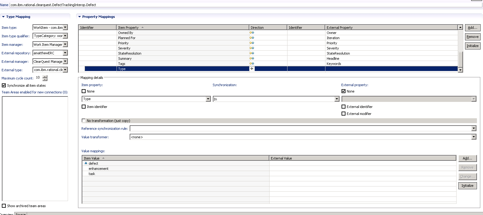 sync rule editor