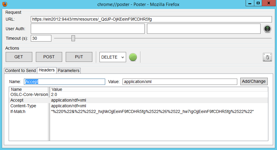 Coping ETag value to If-Match header