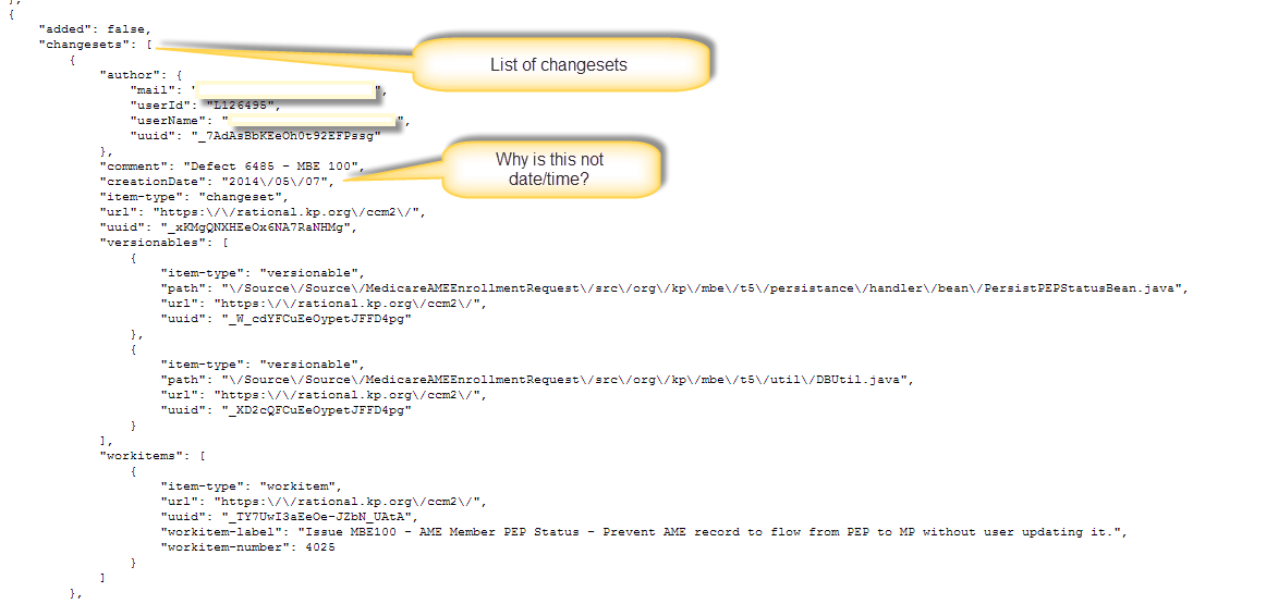 Result of compare command