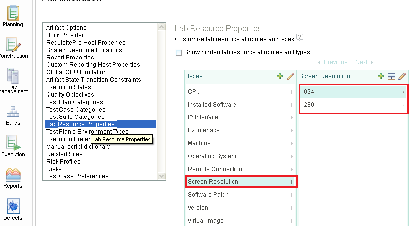 New Test plan env type