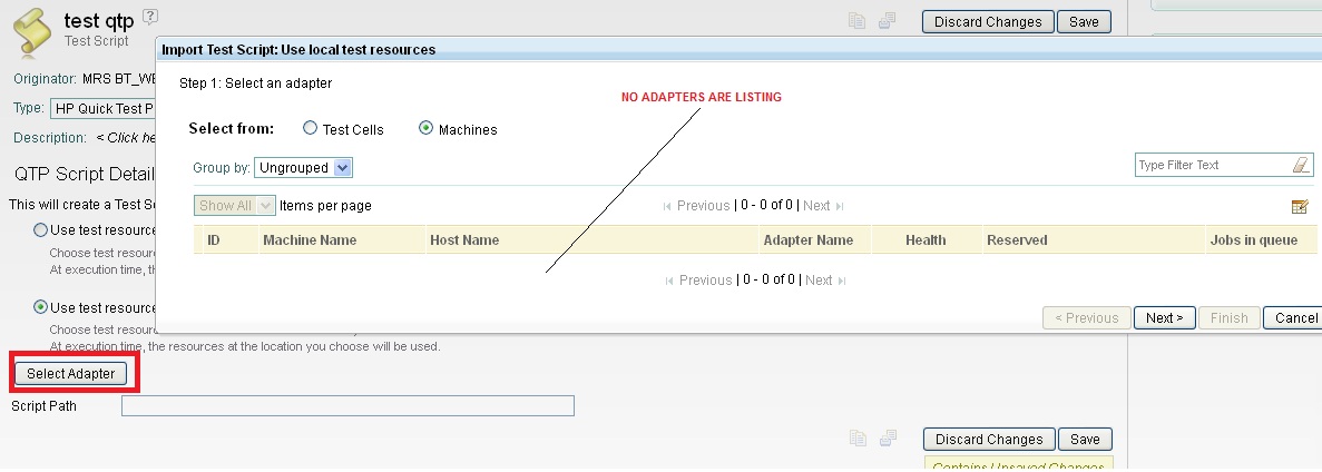 no adapters using same account