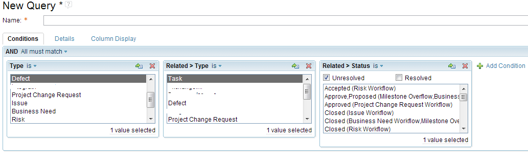 Query filters 