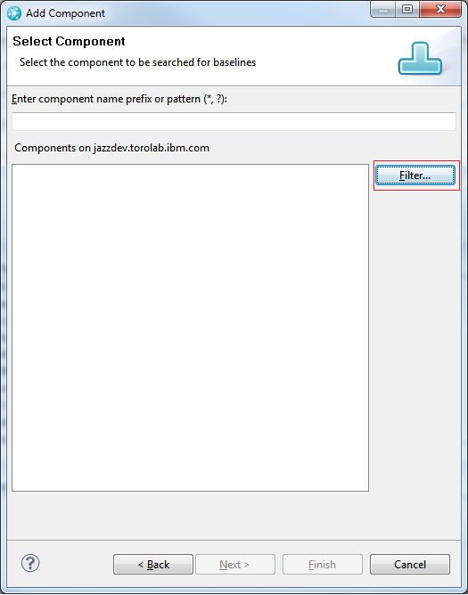 Filter for baselines