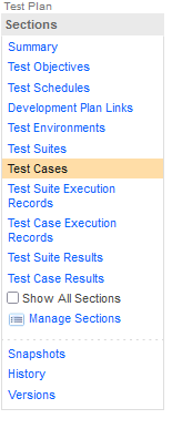 Test Plan Section