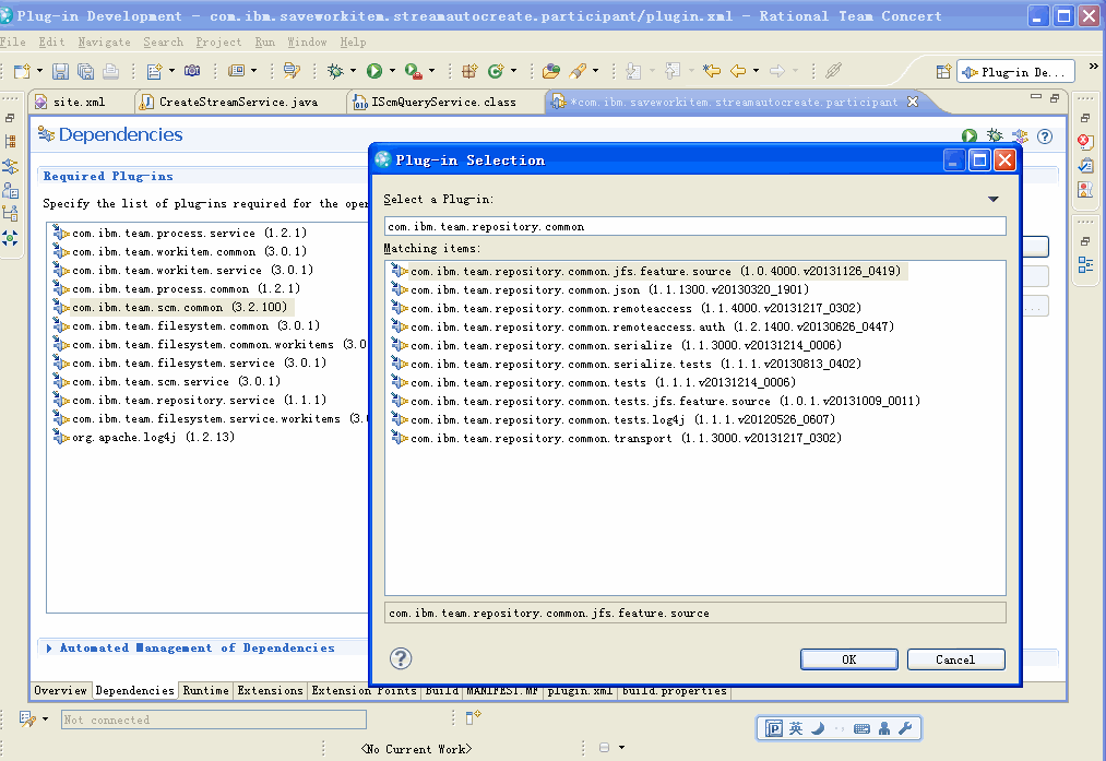 where is the com.ibm.team.repository.common plug-in