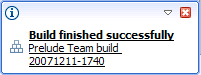 Build alert when build is completed