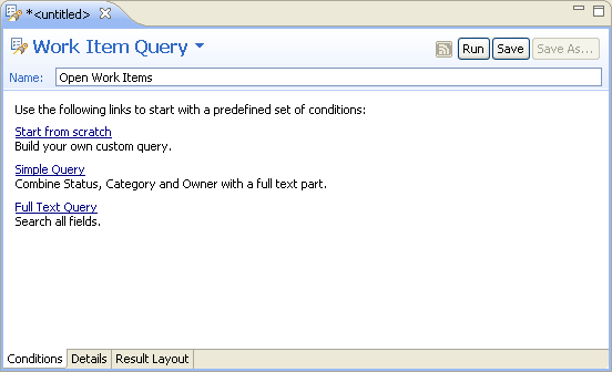 Query editor