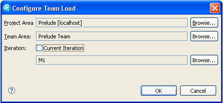 Configure Team Load section