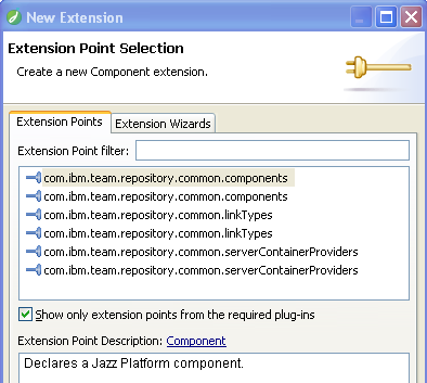 Select components extension point