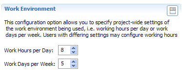 Work Resources Configuration Option