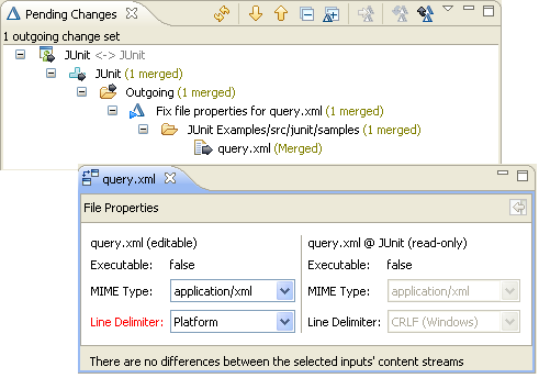 Bill verifies the file properties he merged manually