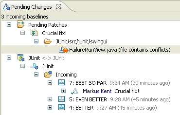Pending Patches in Pending Changes View