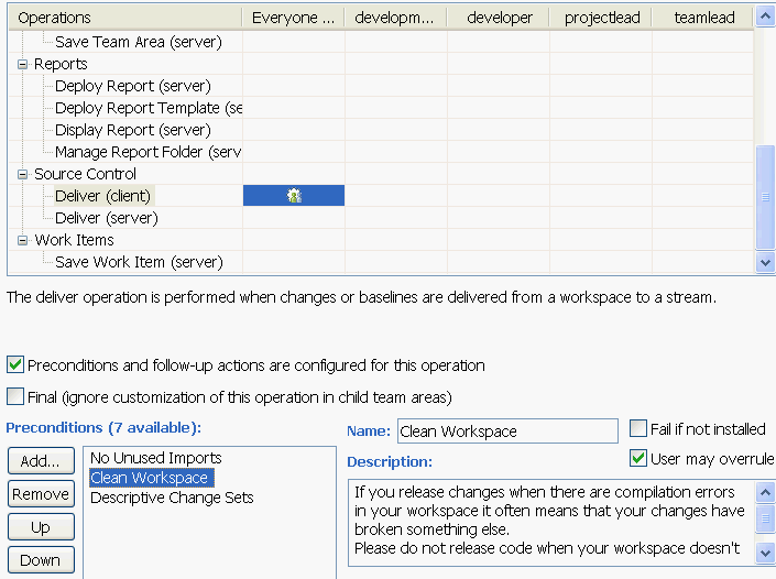 Example precondition for compile errors