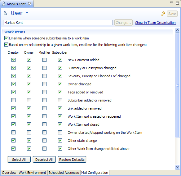 E-Mail Configuration