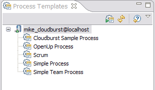 Process templates view