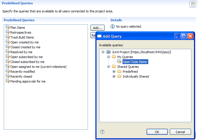 Predefined Queries