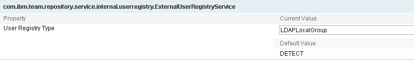 LDAPLocalGroup user registry type